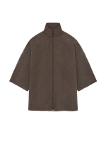 Essentials Brushed Wool Cashmere Short Sleeve Jacket